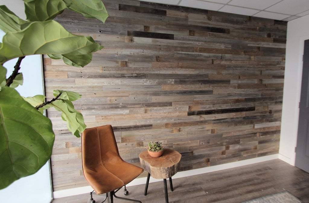 Reclaimed Wood Paneling Reclaimed Barn Wood Planks for Walls Plank and  Mill